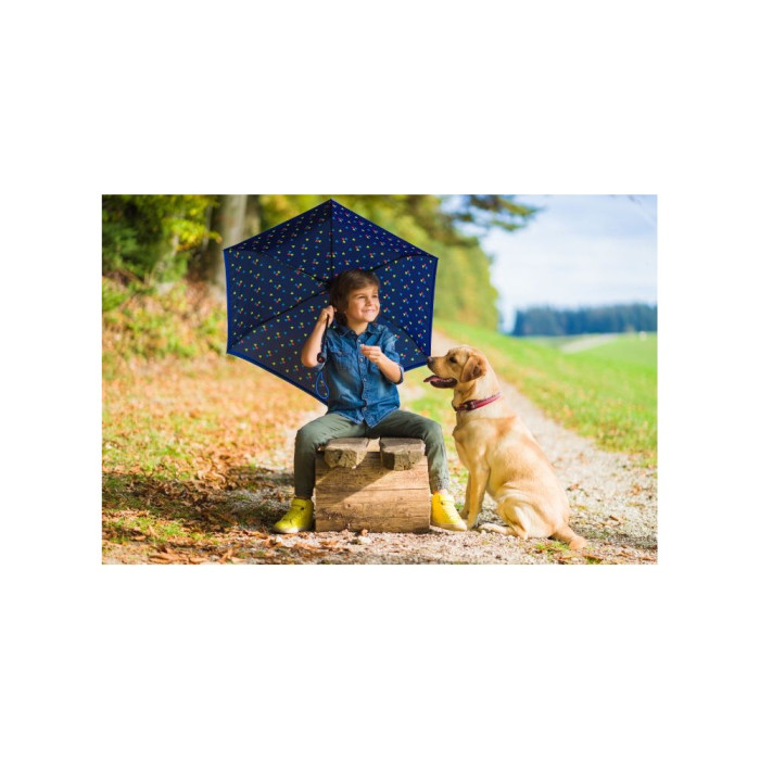 Парасолька Rookie Navy Reflective Мех/Складаний/6спиць/D90x22см 