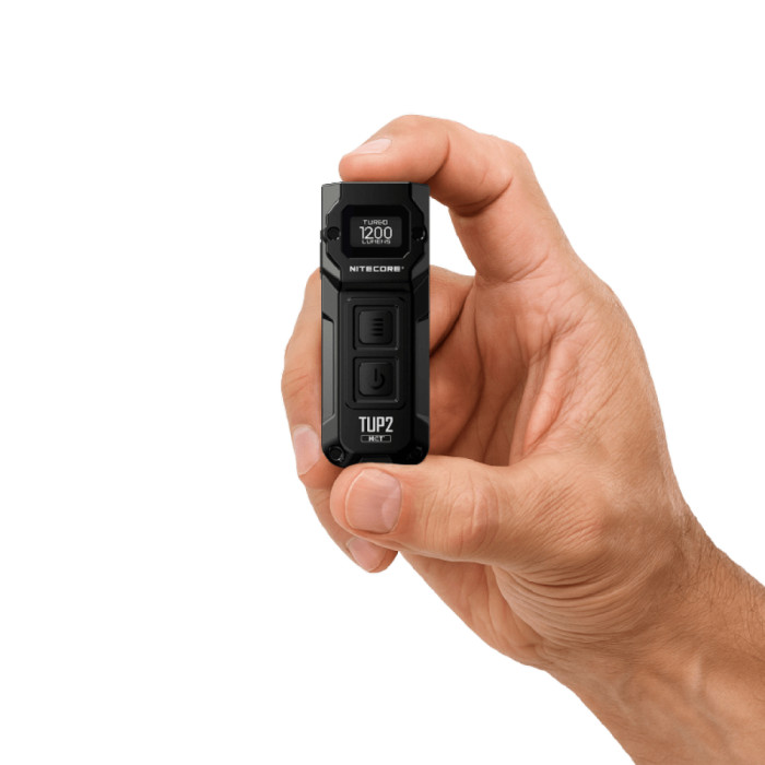 Ліхтар наключний Nitecore TUP2 MCT (4xUHE LED, 1200 люмен, 5 режимів, USB-C), чорний 