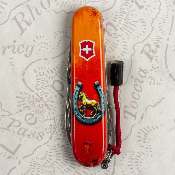 Складаний ніж Victorinox SPARTAN ZODIAC 3D Щаслива підкова 1.3603.Z5260hk 