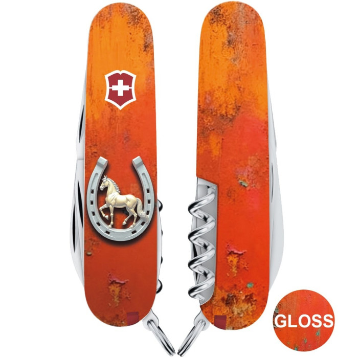 Складаний ніж Victorinox SPARTAN ZODIAC 3D Щаслива підкова 1.3603.Z5260hk 