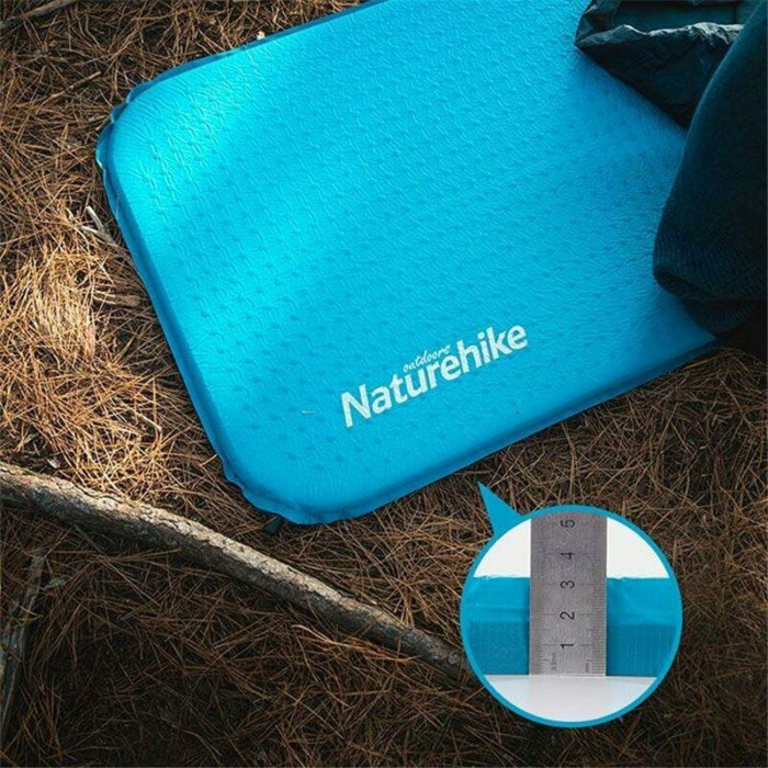 Килимок самонадувний Naturehike C034 NH19Q034-D, 30 мм, Розмір L, Блакитний 