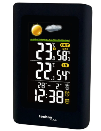 Метеостанція Technoline WS6447 - чорна 