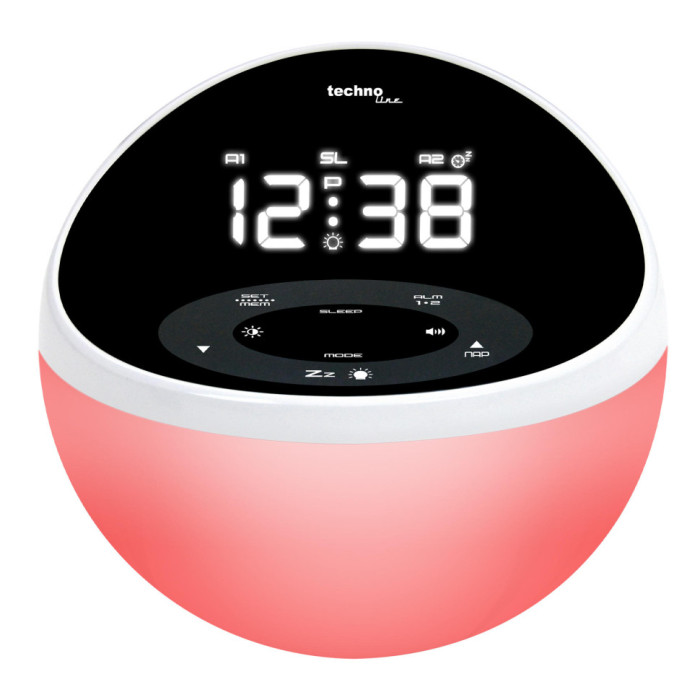 Годинник настільний з радіо Technoline WT500 Black/White (WT500) 