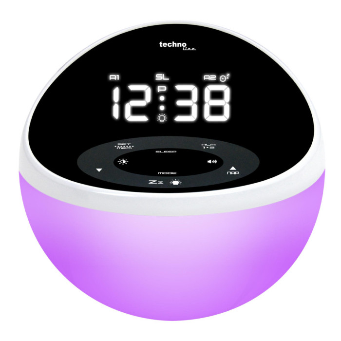 Годинник настільний з радіо Technoline WT500 Black/White (WT500) 