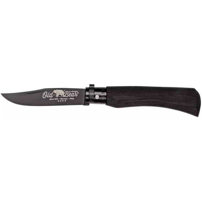 Ніж Old Bear Total Black M, 1.4060 steel, wood handle, black 