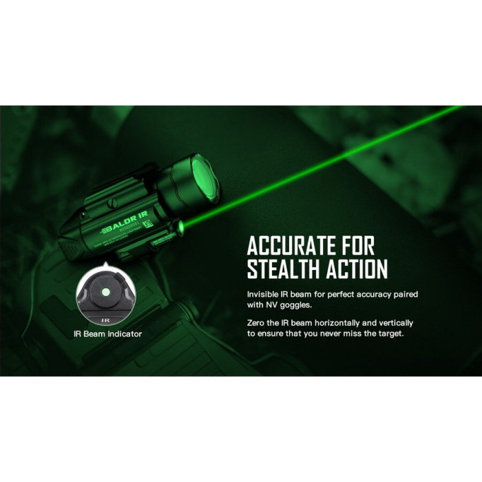 Ліхтар Olight BALDR IR з інфрачервоним ЛЦУ ц: чорний 