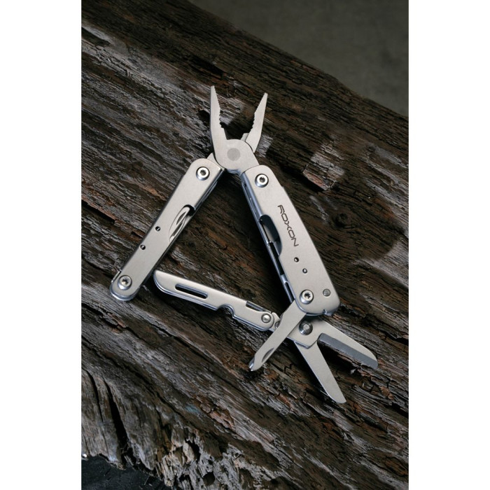Міні мультитул Roxon M2 зі змінними бітами, сірий 