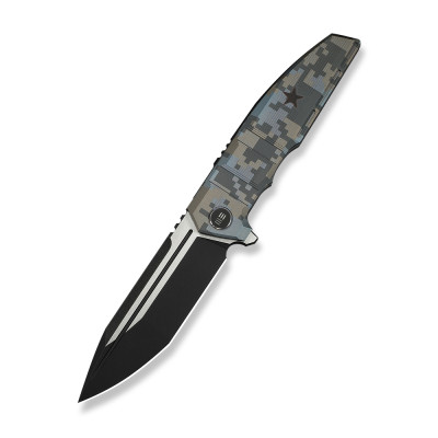 Ніж складаний туристичний Weknife Breach (9.8 см) Bohler M390 / Titanium піксель
