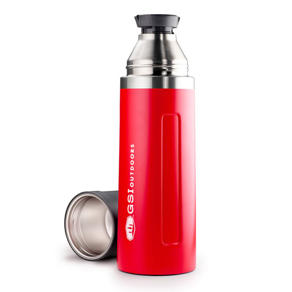 Термос GSI Outdoors Glacier Stainless 1l Vacuum Bottle (червоний) 
