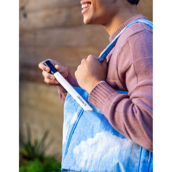 Фільтр для води LifeStraw SIP, 1 шт з футляром для перенесення, Stormy Blue (LSW LSSIP1SBWW) 