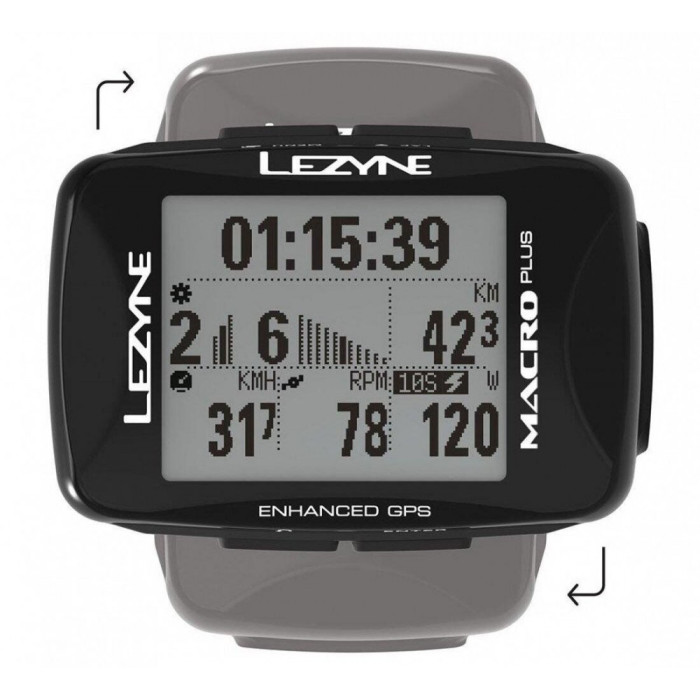 Комп'ютер Lezyne MARCO PLUS GPS SMART LOADED чорний 