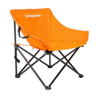 Шезлонг сталевий складаний стілець KingCamp (KC3975) Помаранчевий