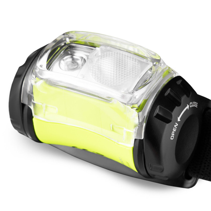 Ліхтар налобний Brevia 255Lm, 3 режими+flash+red, 3xAAA, IP64 (білий/червоний) 