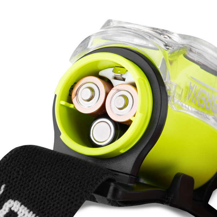 Ліхтар налобний Brevia 255Lm, 3 режими+flash+red, 3xAAA, IP64 (білий/червоний) 