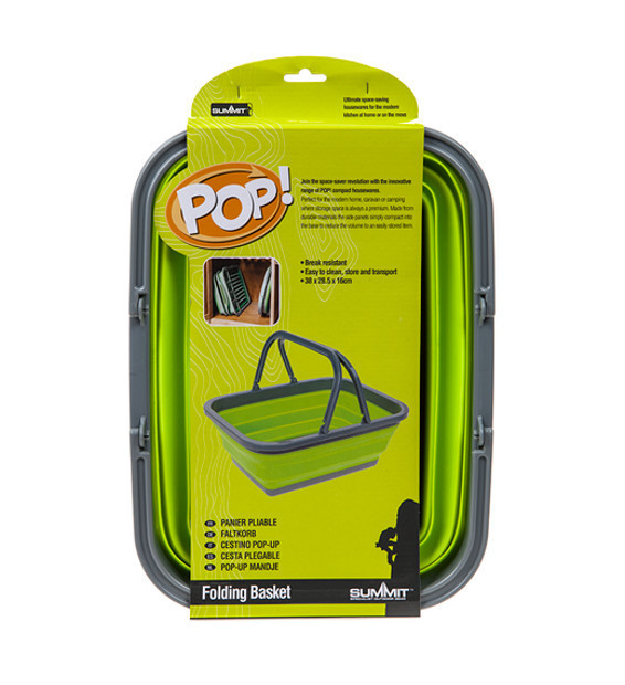 Кошик складний Summit Pop Folding Basket Lime /Grey 