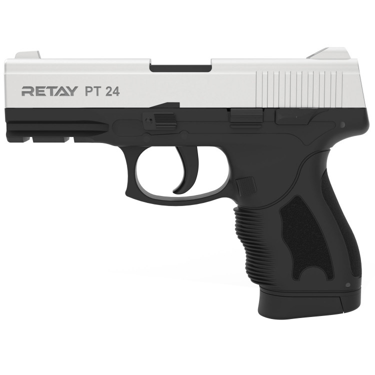 Пістолет стартовий Retay PT24 9мм chrome (R506980C) 