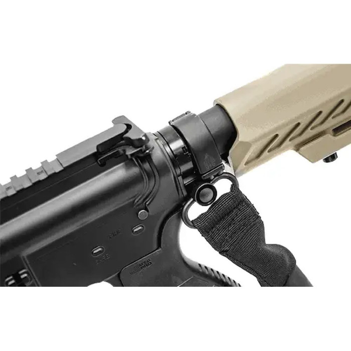 Ремінь рушничний Leapers Bungee 1-точковий з QD-антабками Чорний 