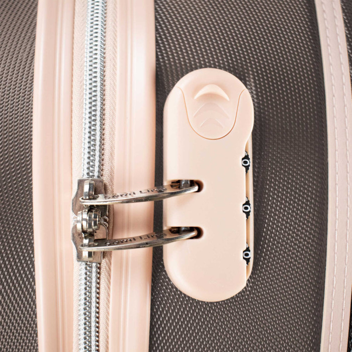 Валіза Semi Line 24" (M) Brown/Pink Cream (T5673-3) 