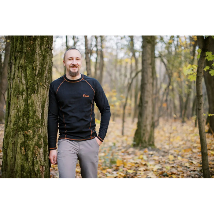 Термобілизна чоловіча Tramp Microfleece комплект (футболка+штани) black UTRUM-020, UTRUM-020-black-S 