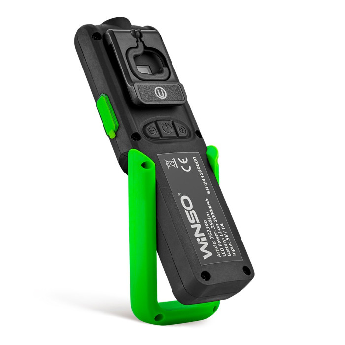 Ліхтар портативний Winso 350Lm, 5W COB + 3W, 2000mAh, White 