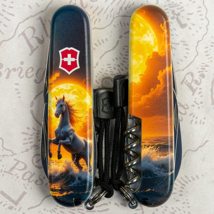 Складаний ніж Victorinox SPARTAN ZODIAC Величний кінь 1.3603.7.Z5230pk 