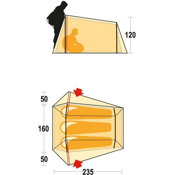 Намет Ferrino Lightent 3 (8000) Red 