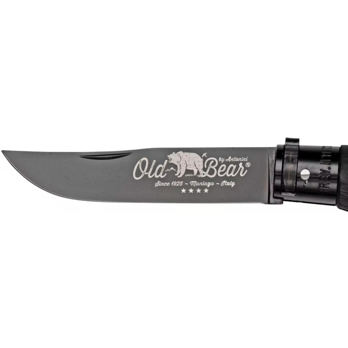 Ніж Old Bear Total Black XL, 1.4060 steel, wood handle, black 