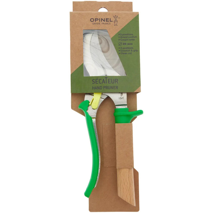 Секатор Opinel Hand Pruner Green 