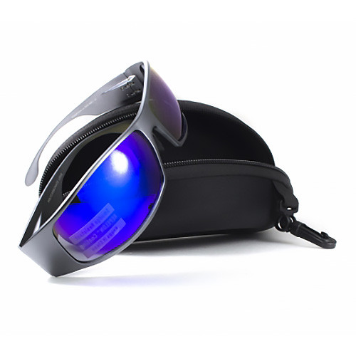 Окуляри Global Vision Bad-ASS1 GunMetal (G-Tech blue) дзеркальні сині в металевій оправі 