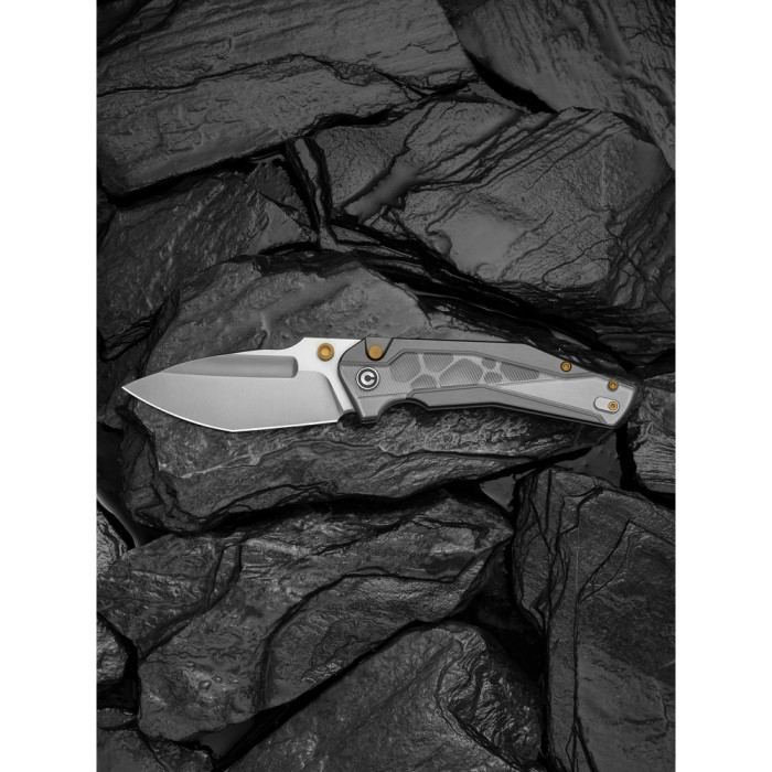 Ніж складаний туристичний Civivi Wellmax (9.1 см) 14C28N / Aluminum сірий