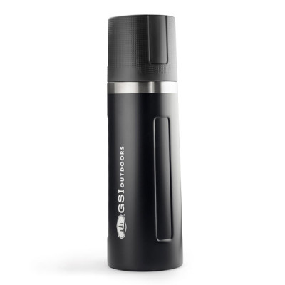 Термос GSI Outdoors Glacier Stainless 1l Vacuum Bottle (чорний)