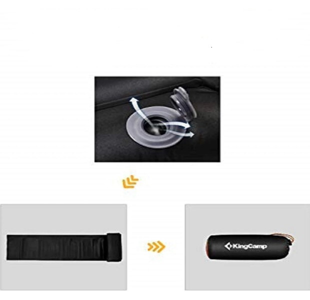 Самонадувний матрац KingCamp SUPER COMFORT SINGLE (KM1905) BLACK 