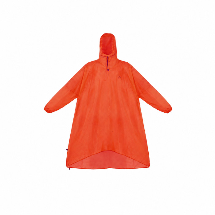Дощовик-пончо легкий з рукавами Naturehike CNK2620FS011, L, помаранчево-червоний