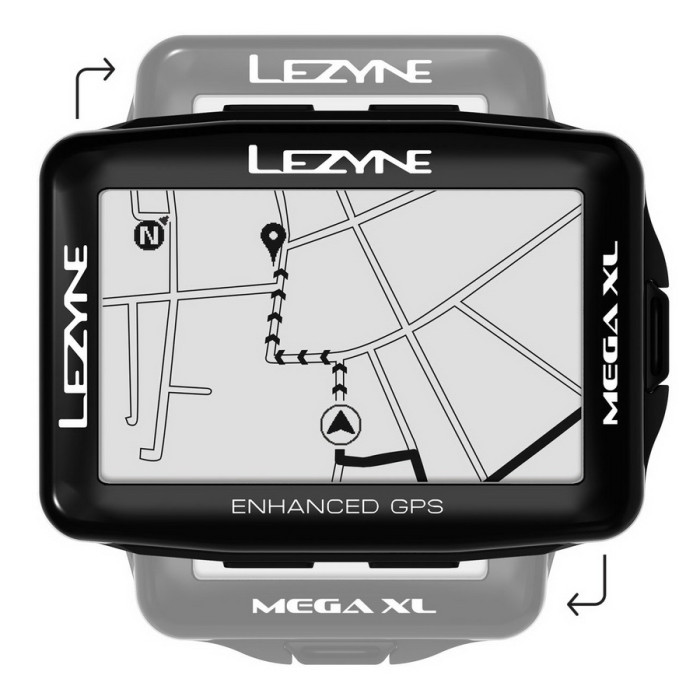Комп'ютер Lezyne MEGA XL GPS SMART LOADED чорний 