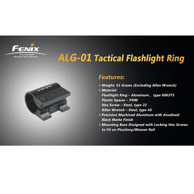 Кріплення на зброю для ліхтарів на планку Пикатинни Fenix ALG-01 