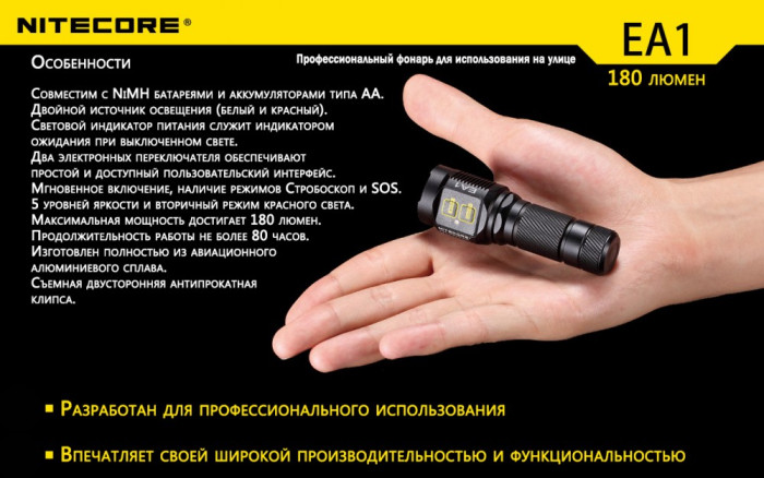 Ліхтар Nitecore EA1 