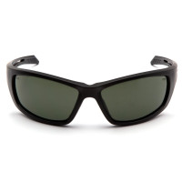 Захисні окуляри Venture Gear Tactical Howitzer Black (forest gray) Anti-Fog, чорно-зелені в чорній оправі
