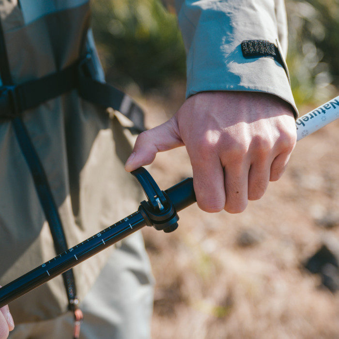 Трекінгова палиця 3-секційна Naturehike ST06 NH17D006-D, 66-135 см, біла 