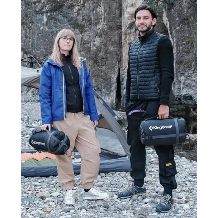 Спальний мішок KingCamp Sevan 250 grey 