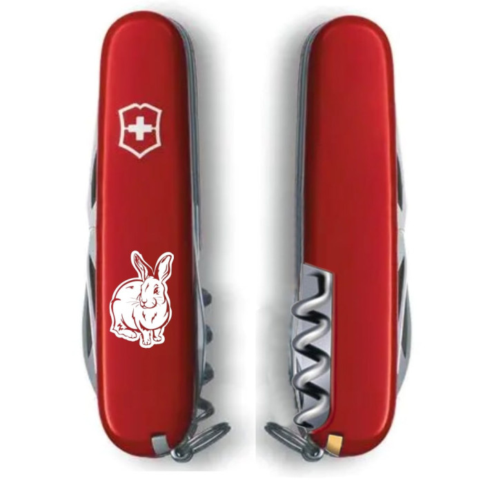 Складаний ніж Victorinox SPARTAN ZODIAC Водяний Кролик біл. 1.3603_Z2030u 