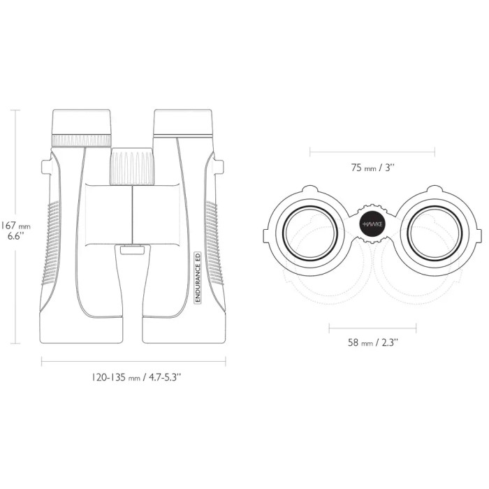 Бінокль Hawke Endurance ED 12х50 Green 