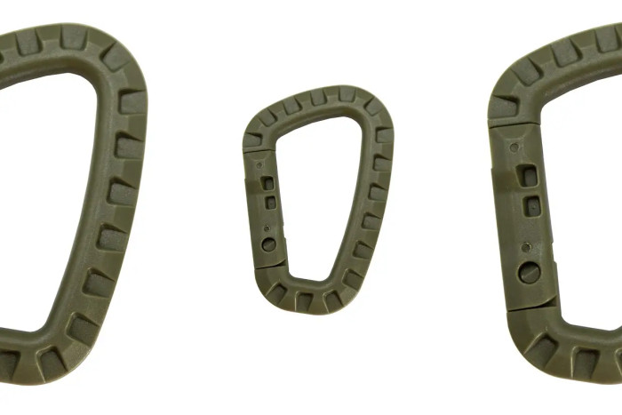 Набір карабінів пластикових Tramp 3 шт green UTRA-304 