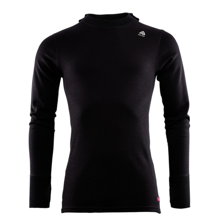 Худі чоловічі Aclima WarmWool 200 Hood Sweater Men Jet Black XL 