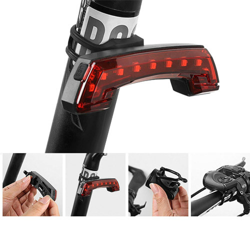 Ліхтар Police BG-806-11smd (red), ЗУ microUSB, дзвінок + поворотники 