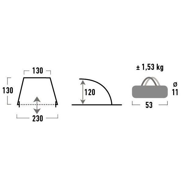 Намет High Peak Bilbao 40 (Blue /Grey) 