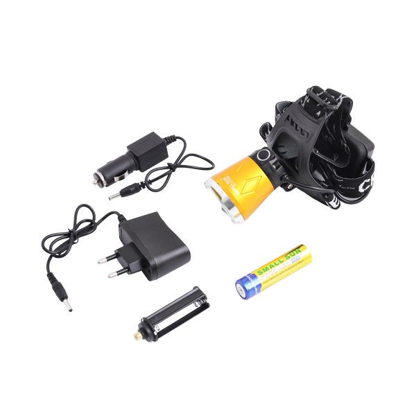 Ліхтар Small Sun UV5866A T6 + ультрафіолет 12V, zoom 