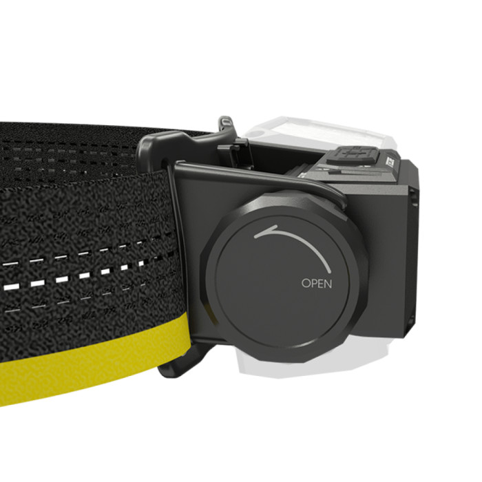 Ліхтар налобний Nitecore HC65 UHE (8 x NiteLab UHE LED, 2000 люмен, 11 режимів, 18650, USB Type-C), сірий 