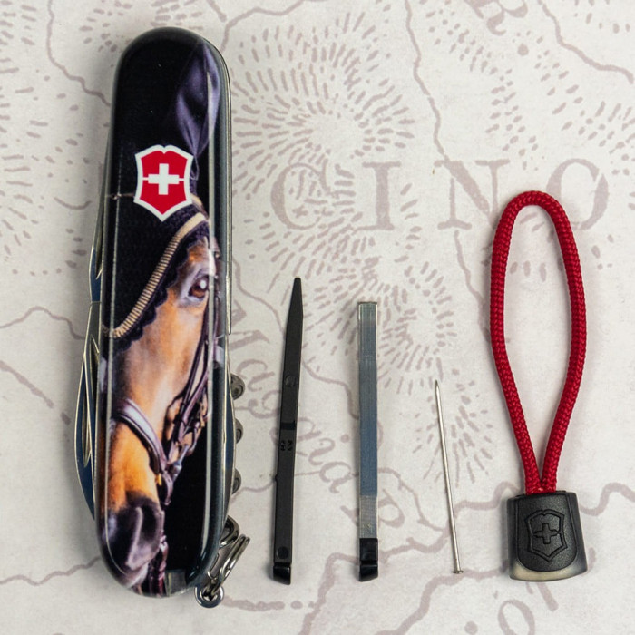 Складаний ніж Victorinox SPARTAN ZODIAC Королівський кінь 1.3603.3.Z5290pk 