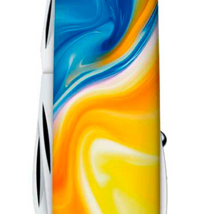 Складаний ніж Victorinox HUNTSMAN UKRAINE Жовто-сині фарби 