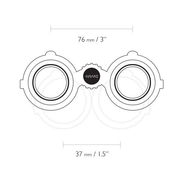 Бінокль Hawke Vantage 8x25 WP, зелений 